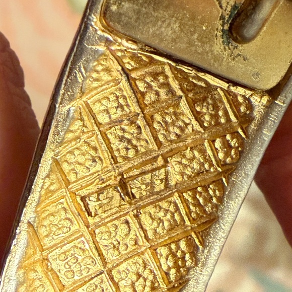 Textured Gold and Silver Bracelet - Picture 8 of 11